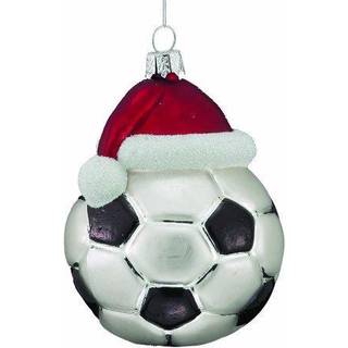 Kurt S. Adler Noble Gems Soccer Ball med Santa Hat Glass Ornament NB0285 til jul