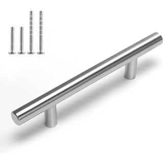 Homdiy køkkenskab håndtag børstet nikkel skuffe træk - HD201SN kabinet hardware 10pack 3-1/2in hulcentre kabinet dørhåndtag håndtag