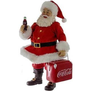 Coca-Cola Coke køler bordstykke Santa 10,5 tommer flerfarvet