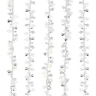 Kurt Adler Clear Acrylic Bead Garland Christmas