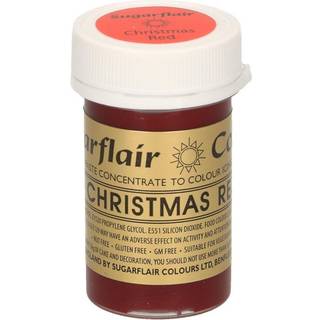 Sugarflair Pastafarve, Christmas Red - 25g