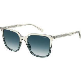 Levi&#39;s LV 5014/S 517/08 55 Solbriller Kvinder Krystalklar - Transparent Khaki Horn Two-Tone - 55mm