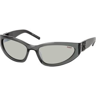 Solbriller i gråt acetat med 3D-monogram