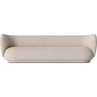 Ferm Living Rico Wool Boucle 4-personers Sofa Naturlig - 4-sæders sofaer + Uld Bouclé Natural - 1104265199