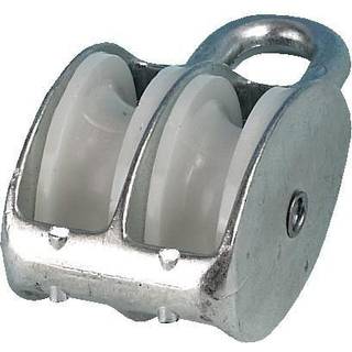 Dobbeltblok 1852-Marine, aluminium, 30 mm, passer liner Ø4 - 8 mm