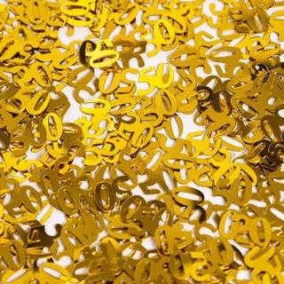 Guld 50 konfetti