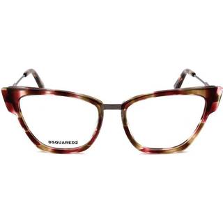 Dsquared2 Kvinde DQ5348 068 Optiske stel Outlet Acetat Rød Cat Eye - Rød