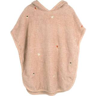 Filibabba Strandponcho med broderi GOTS - Frappé - 1 stk.