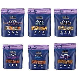 Fish4Dogs - Love - Sød Kartoffel/Fiske Wraps 100g