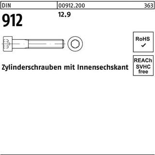Insexskrue ch 912 12.9 sort m10x110