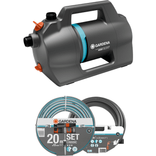 Gardena Silent 4100 Trykpumpe 550W med slange og sugeslangesæt