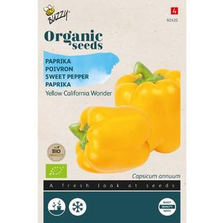 Buzzy Organic peberfrugt gul Yellow California Wonder, økologiske frø
