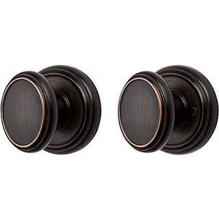 Baldwin Carnaby Interior Passage Door Knob til gangen/skab/v?relser Ikke-l?sende d?rh?ndtag med mikrobanbeskyttelse i venetiansk bronze