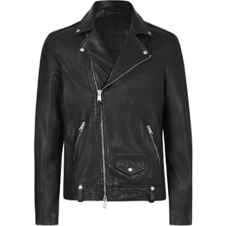 Allsaints Milo Sort Biker JakkeS