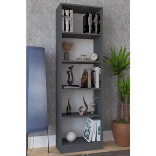 DilosXL reol 5 hylder antracit.