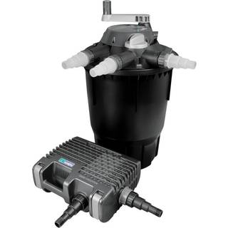 Hozelock Bioforce Revolution 14.000 trykfilter og Aquaforce 8000 pumpe, komplet sæt til 28.000 liter vand