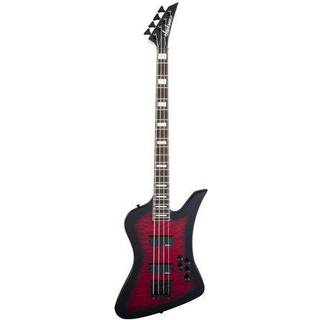 Jackson JS3 Q Kelly Bird AH Transparent Red Burst 4-strenget basguitar