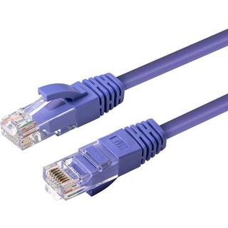 MICROCONNECT CAT6A UTP 7.5m Purple LSZH