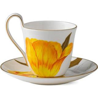 Royal Copenhagen Flora højhankskop og underkop Tulipan 27 cl