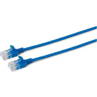 U/UTP CAT6A Slim 0.2M Blue