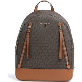 MK Brooklyn Medium Logo Backpack - Brown - Michael Kors - ONE SIZE