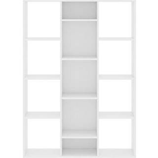 rumdeler/bogreol 100x24x140 cm konstrueret træ betongrå