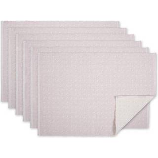 Lavendel tåge Dobby Dots Rib Placemat Set/6