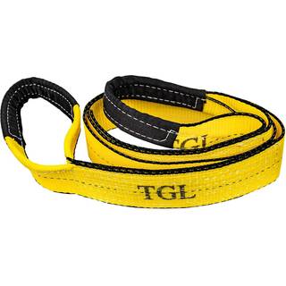 TGL 3 tommer 8 fod tr?sparer vinsj stropp tr?krop 30 000 pund kapacitet gul