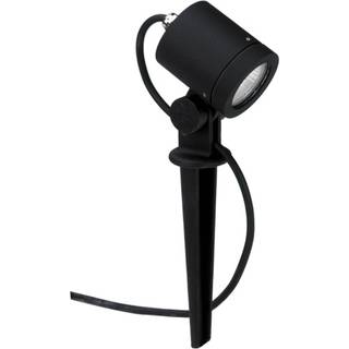 Udendørs spotlampe 626, sort, drejelig, jordspyd