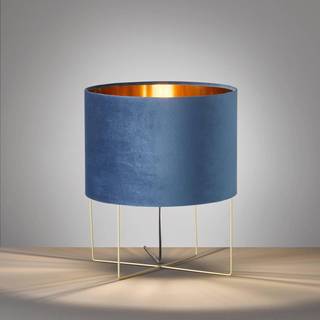 Moderne bordlampe blå med guld - Rosalina