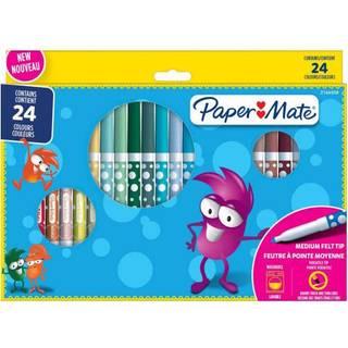 Kids Coloring Felt Tip Pens 24-Wallet, Paper Mate 2166508
