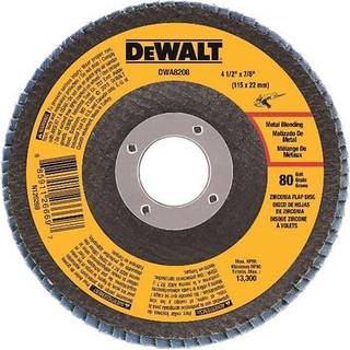 Dewalt DWA8208 80 Grit Zirconia T29 FLAP 4-1/2-tommer x 7/8-tommer