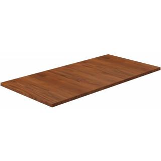 bordplade til badeværelse 80x40x1,5 cm massivt træ mørkebrun
