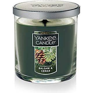 Yankee Candle Balsam & Cedar Duftende klassiker 7oz lille tumbler enkelt v?ger stearinlys over 35 timers forbr?ndingstid