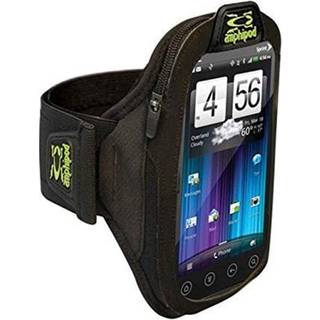 Amphipod Armpod Smartview Sumo Armband Reflective Arm eller Belt Mobiltelefontilbehør med lynlåsopbevaring til kørsel og gåtur - sort - XL/SUMO