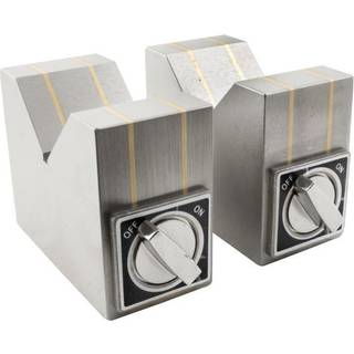 Magnet V-blok 100x50x80 mm med on/off funktion (2 stk)