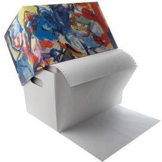 Bording A4 EDB-papir 1banet hvid 2500ark