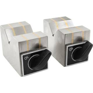 Magnet V-blok 70x40x50 mm med on/off funktion (2 stk)