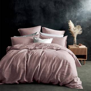 Lazy Linen Lazy Linen Pink Washed 100% Linen Duvet Cover