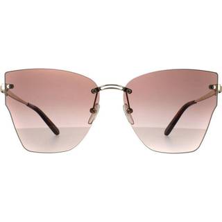Ferragamo Kvinde SF223S 42687 704 Occhiali da sole Metal Guld Brun Sommerfugl Normal Skygge