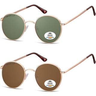 Montana Briller MP85 MP85B 50 Solbriller Mænd Guld - Gold - 50mm