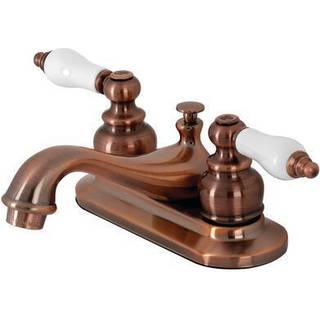 Kingston Brass KB606PL Restaurering 4 in. CentreSet badev?relse vandhane Antik kobber