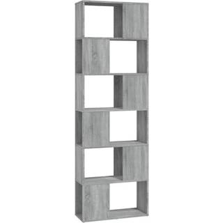 Bogreol/Rumdeler 60X24X186 Cm Konstrueret Træ - Grå sonoma-eg