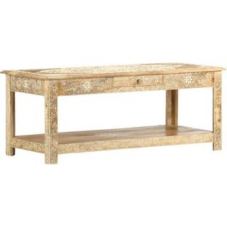 sofabord 110 x 50 x 45 cm håndmalet massivt mangotræ