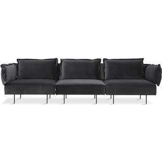 HANDVÄRK Furniture The Modular Sofa 300 Velvet Dark Grey