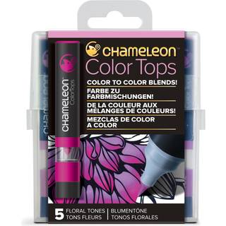 Chameleon 5 Pen Floral tones color tops set