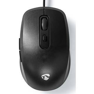 Nedis Computermus med ledning   1.200 dpi   3 knapper   Sort