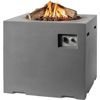 Happy Cocooning Lounge & Dining Feuertisch quadratisch grau 760 x 760 x 670 mm