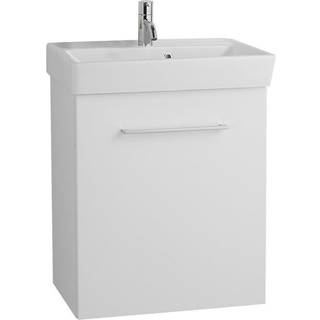 Dansani Mido møbelpakke i mat hvid, med låge - 52 cm