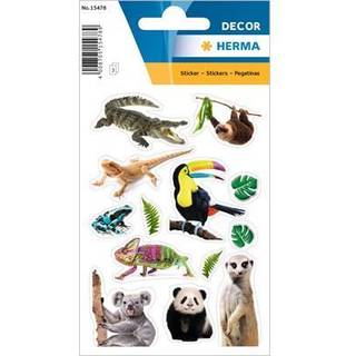 Herma stickers Decor eksotiske dyr, 3 ark